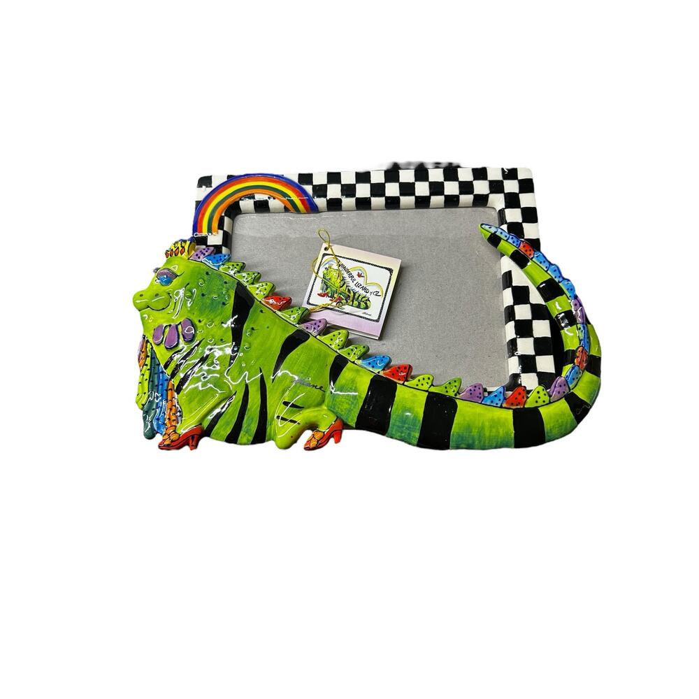 The Wonderful Lizard of Oz Ceramic Photo Frame by Diane Kwiecien – New Open Box